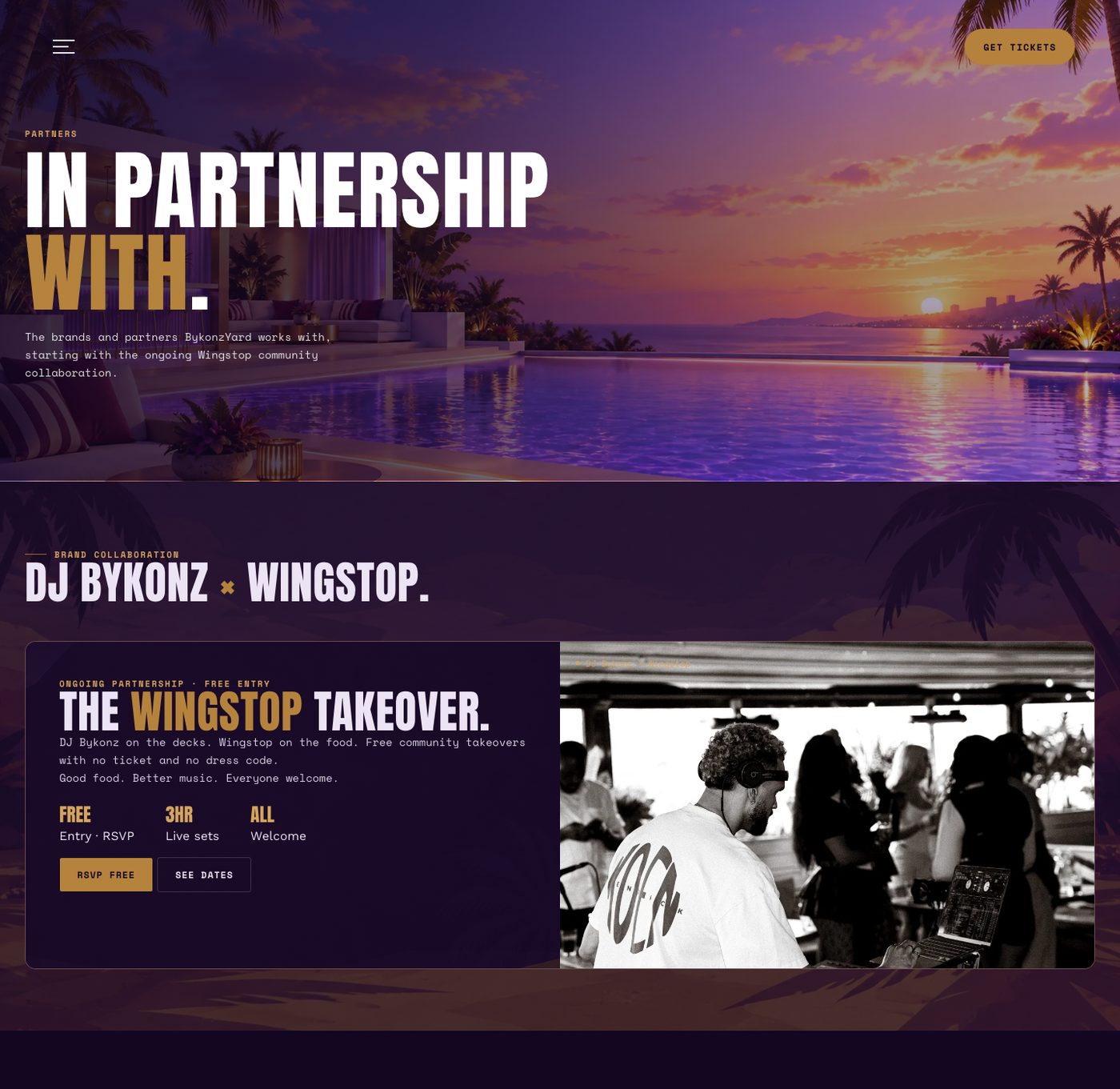 Partnerships page after the fix